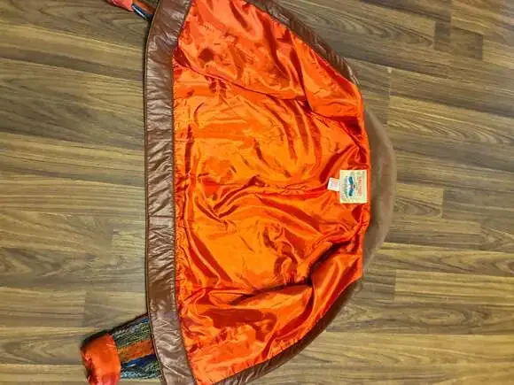 Flying Tomato Boho Mixed Media Wool Blend Jacket with Knit Sleeves and Faux Leat - Picture 3 of 7